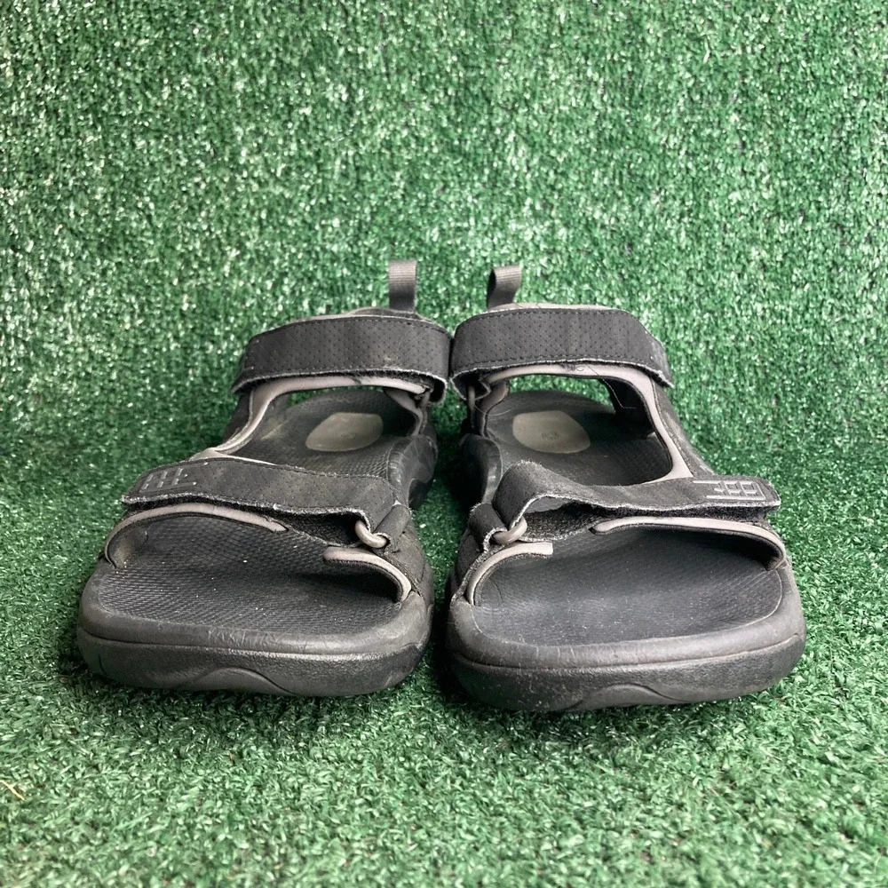 Teva Minam River Adjustable Strap Hiking Sport Athletic Sandals Black Mens Sz 9‎